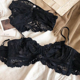 Women's Summer White Lace Underwear Set