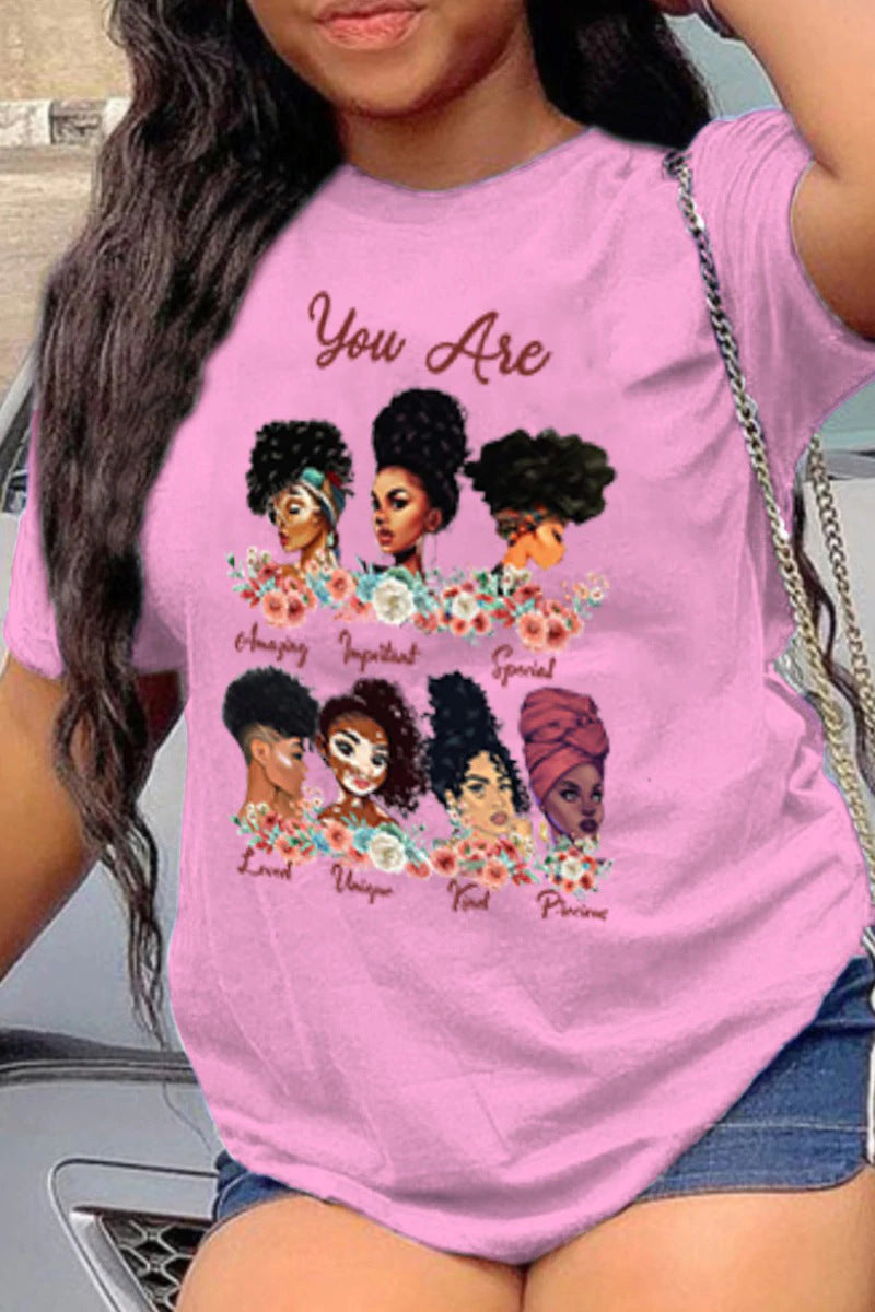 T-Shirt Hip Hop Collection Digital 3D Printed Women