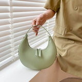 Women Trendy Shoulder Bag Fashion Underarm Half Moon Bag Ladies