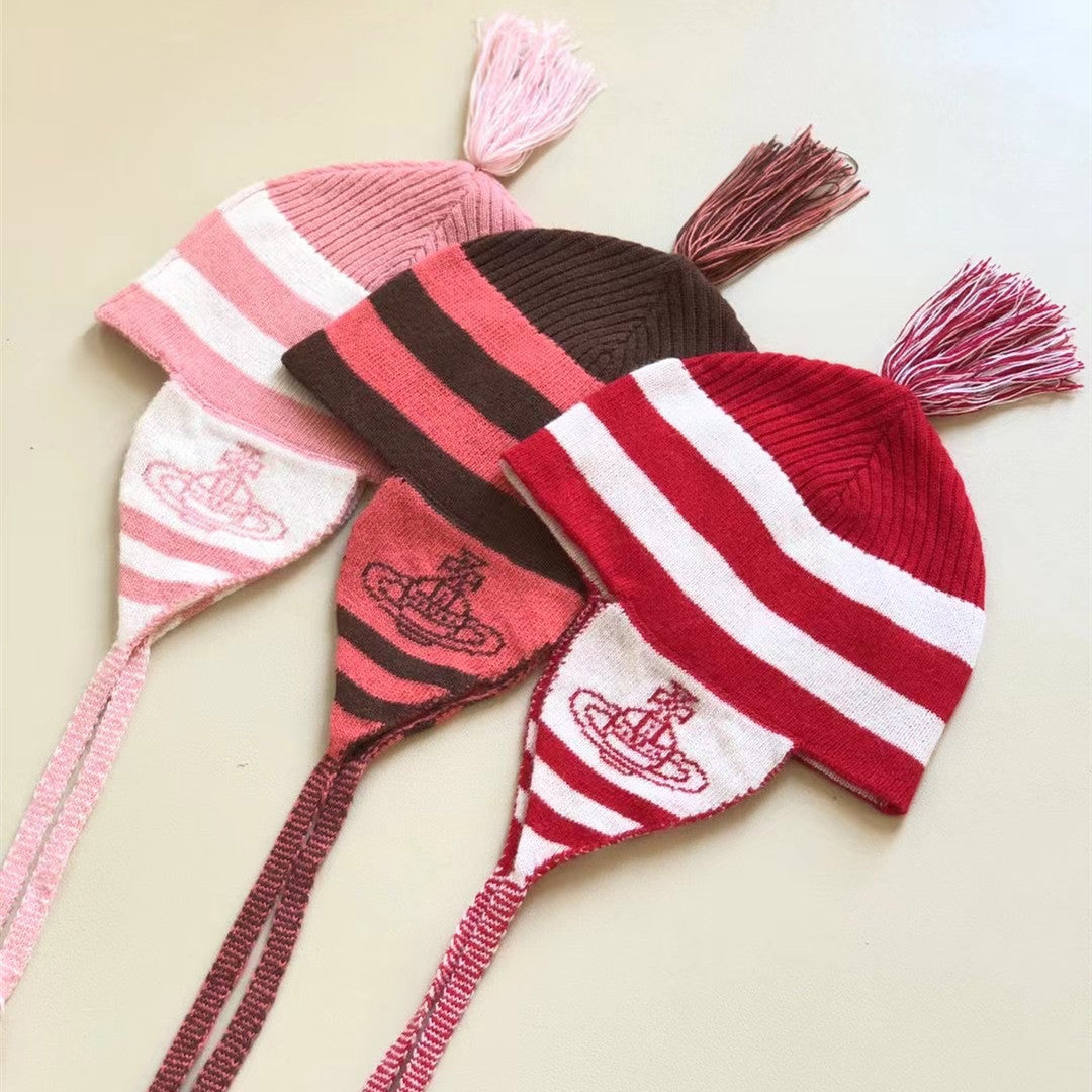 Hat Middle Ancient Knitting Wool Ear Protector