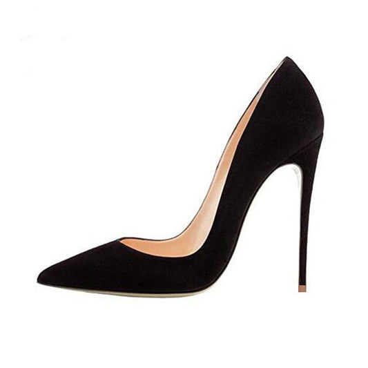 Suede High Heels Shoes Women Party