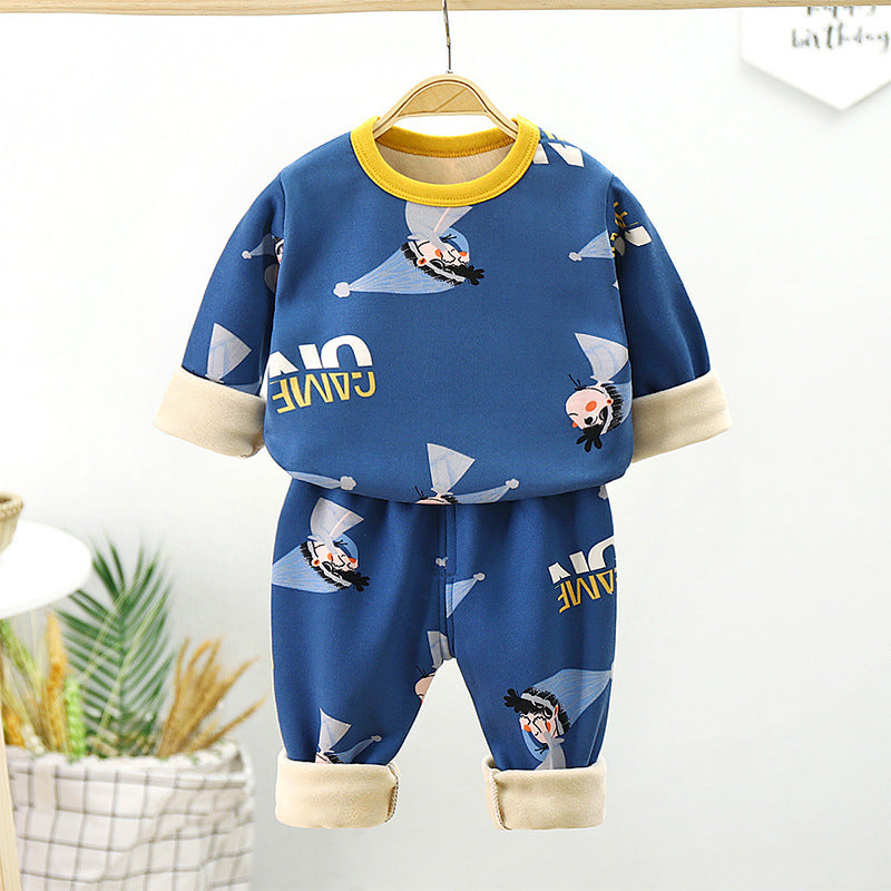 Children's velvet underwear set