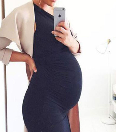 Pregnant women's sleeveless dress