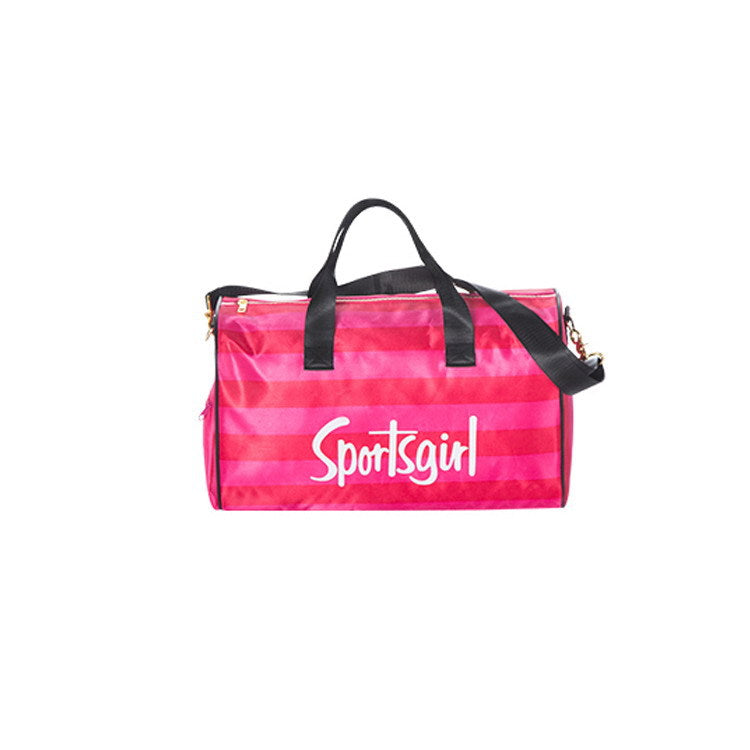 Sportsgirl Travel Bag Striped Women\'s Portable Large Capacity