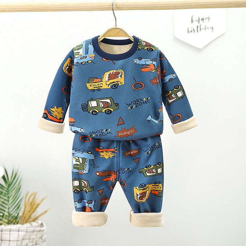 Children's velvet underwear set