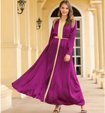 Woven Satin Dress With Beads And Tassels Epaulettes
