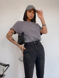 Women s Short sleeved Multicolor Loose T shirt