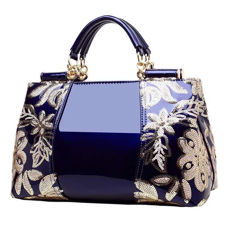 Patent Leather Bright Face Women\'s Bag Bride Wedding