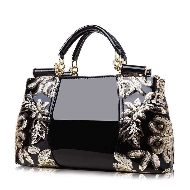 Patent Leather Bright Face Women\'s Bag Bride Wedding