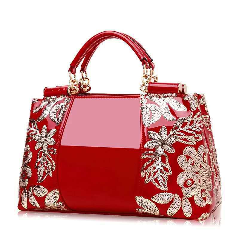 Patent Leather Bright Face Women\'s Bag Bride Wedding