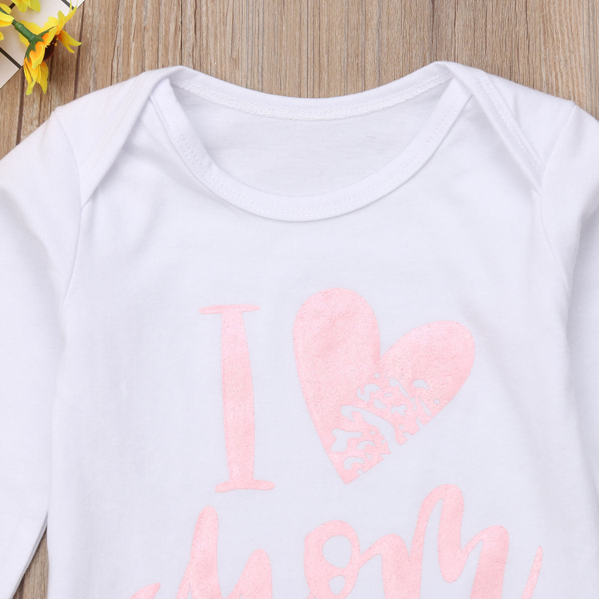 Autumn Winter Newborn Infant Baby Girl 3pcs Clothes Set Kids Girls Romper  Long Pants   Headband Outfits Clothing Set