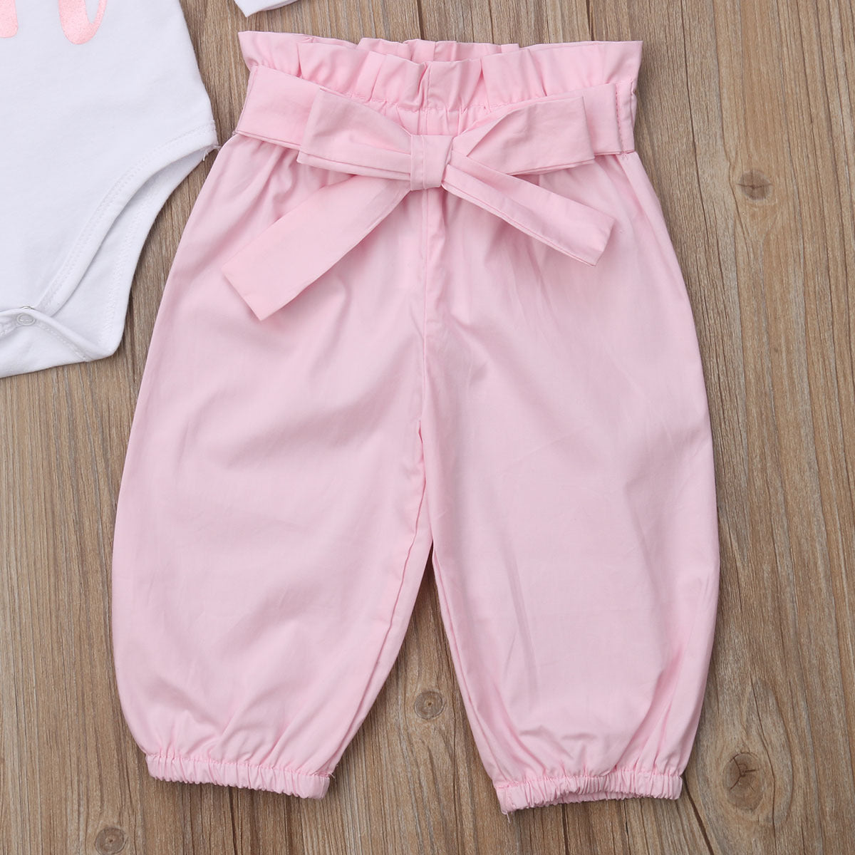 Autumn Winter Newborn Infant Baby Girl 3pcs Clothes Set Kids Girls Romper  Long Pants   Headband Outfits Clothing Set