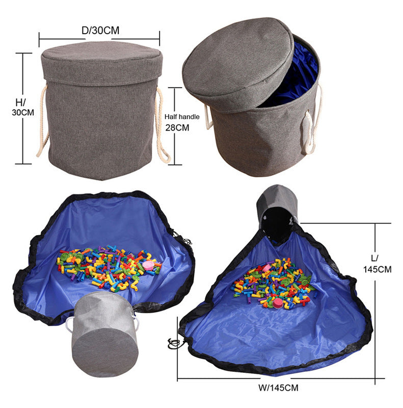 DIY kids Toy Clean-up And Storage Container Foldable Kids Storage