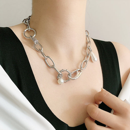 New Pearl Necklace Women\'s Clavicle Chain Niche Design