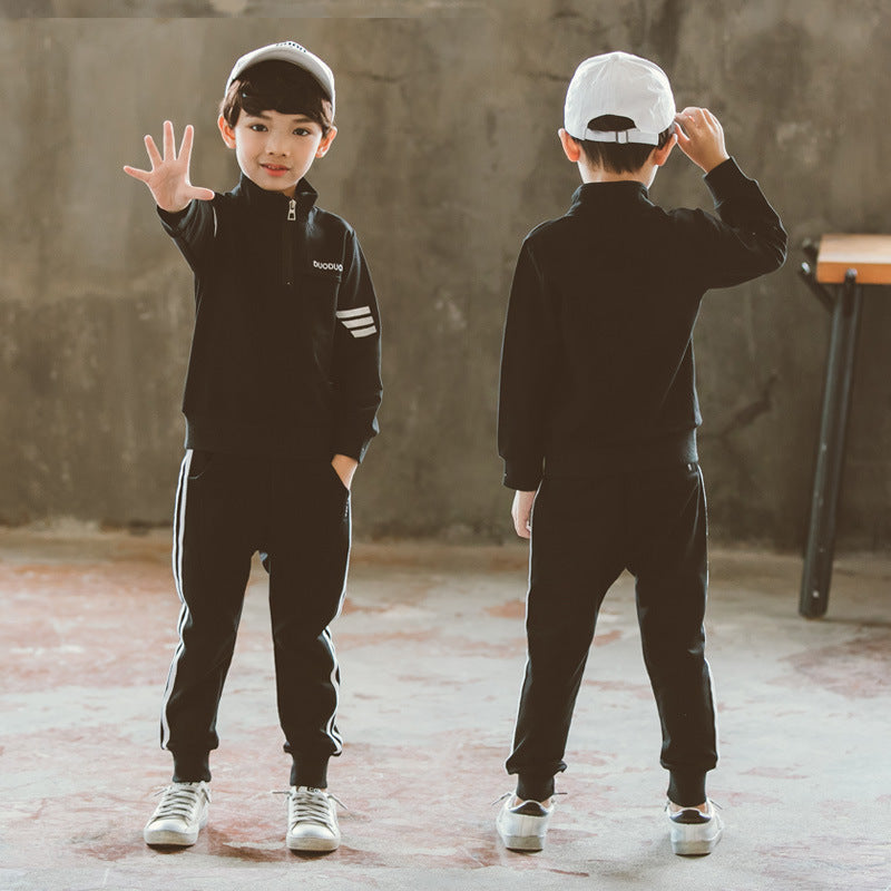 Boys\'New Spring Garment in 2021 Two Kids\' Leisure Sports Kids\'Spring School Garments