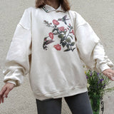 Women's Spring And Autumn Loose Sweater Thin Trendy Ins Long Sleeve Top