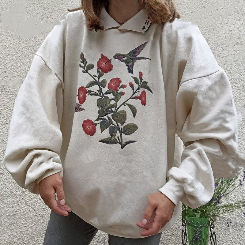 Women's Spring And Autumn Loose Sweater Thin Trendy Ins Long Sleeve Top