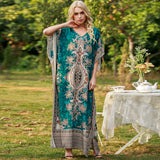 Women's Middle East Plus Size Loose Robe Seaside Resort Dress