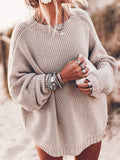 Loose plus size sweater coat
