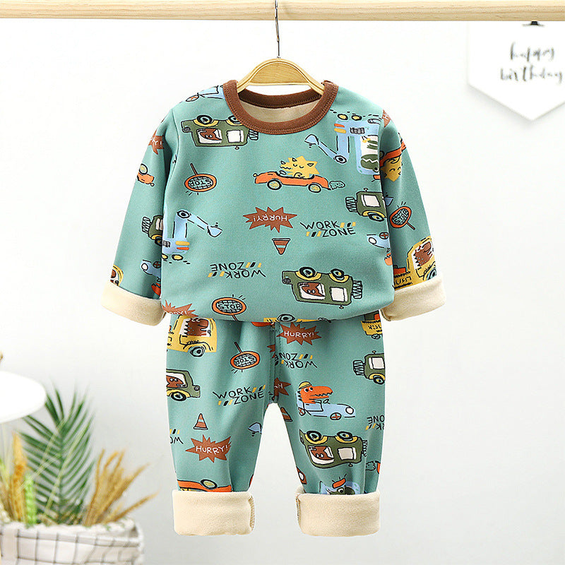 Children's velvet underwear set