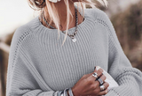 Loose plus size sweater coat
