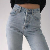 Slim Trousers Jeans For Women Tight Pants Zipper Red Office