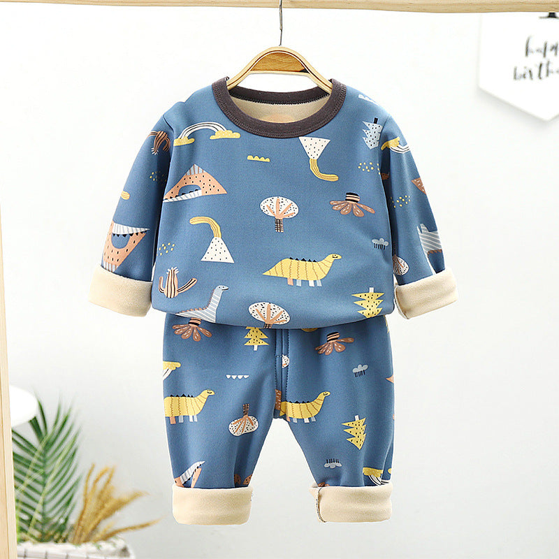 Children's velvet underwear set