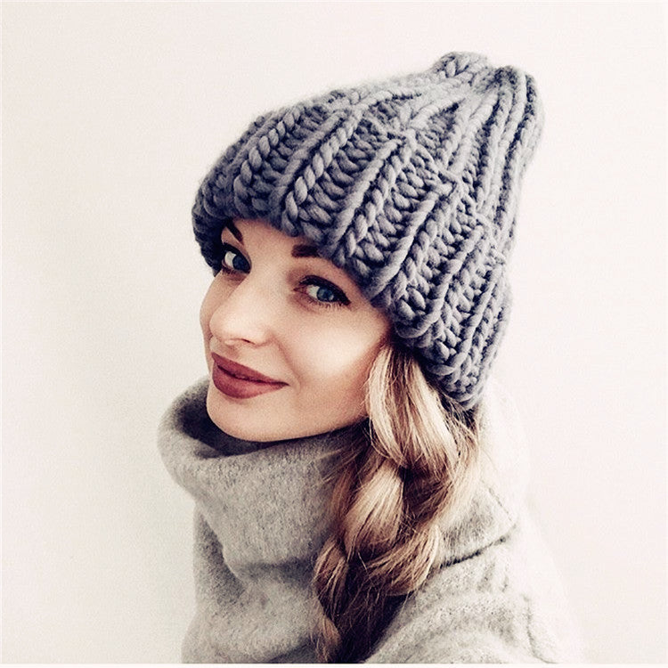 Europe and the United States new knit hat ladies autumn and winter fashion