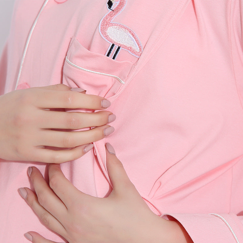cotton clothes pregnant women pajamas home