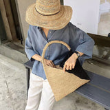 Casual Large Capacity Straw Bag For Women Summer