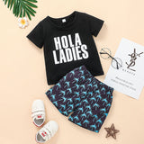 Kid Shorts Set 2022 Children's Summer Clothing Letter T-shirt Korean Two-piece For Boys
