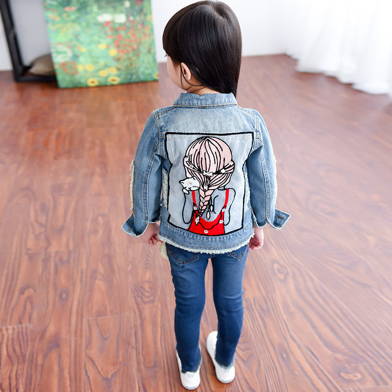 Coat Long-sleeved Korean Style Middle-aged Baby Cardigan