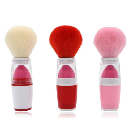 New portable blush brush single loose powder sponge head puff blush