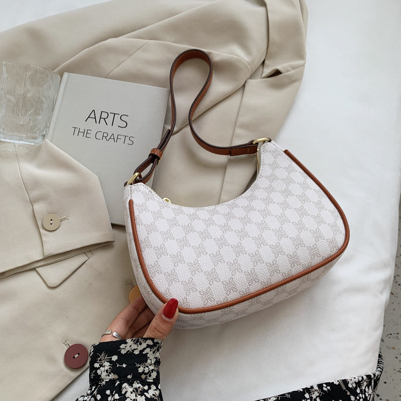 Half-Moon Retro PU Leather Small Underarm