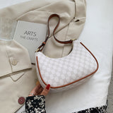 Half-Moon Retro PU Leather Small Underarm