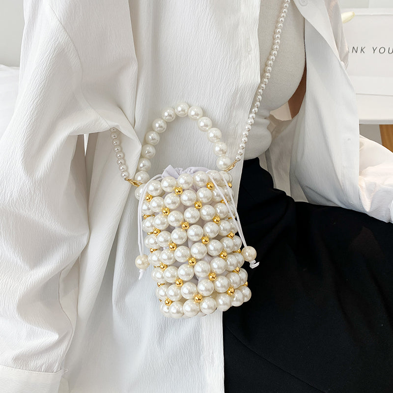 Mini Beads Bag Handmade Vintage Handbags Evening Party Shoulder Bag