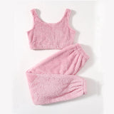 New Autumn And Winter Plush Casual Vest Pants Sportsuit