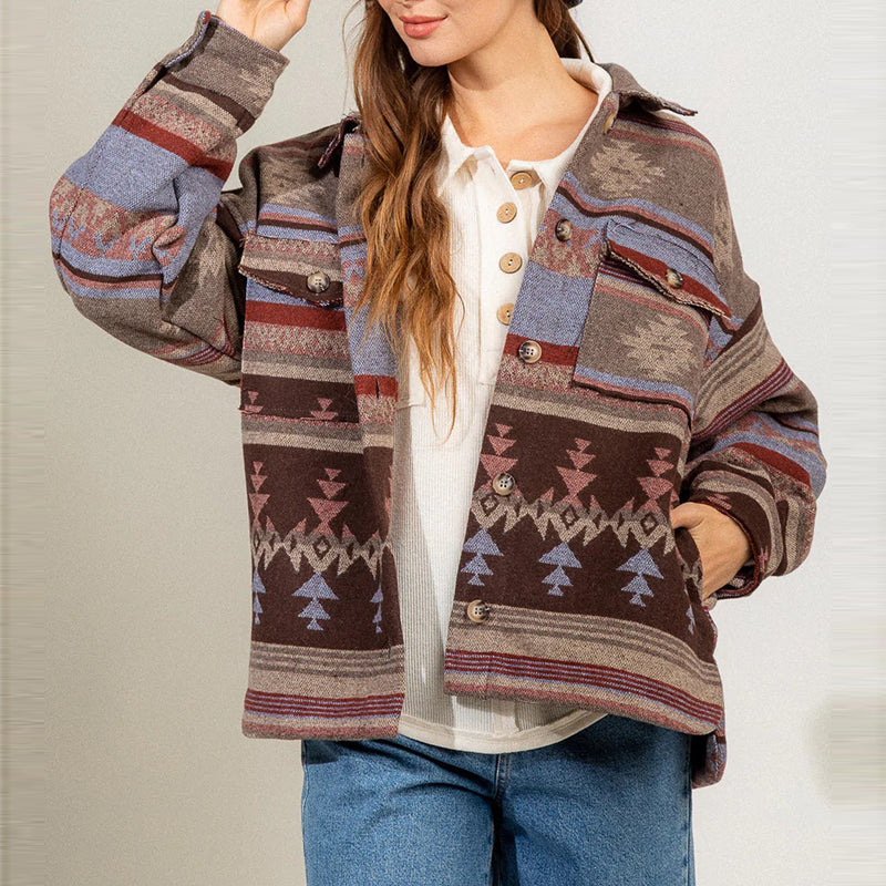 Elegant Loose Coat Long Sleeve Turn-Down