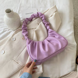 New Design Solid Color PU Leather Crossbody Bags