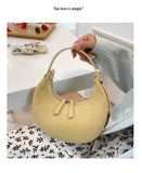 Women Trendy Shoulder Bag Fashion Underarm Half Moon Bag Ladies