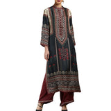 Printed Loose Middle East Print Slit Long Skirt