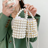 Mini Beads Bag Handmade Vintage Handbags Evening Party Shoulder Bag