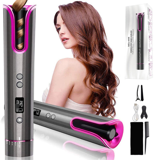 Automatic Hair Curler USB Cordless Wireless Auto Ceramic