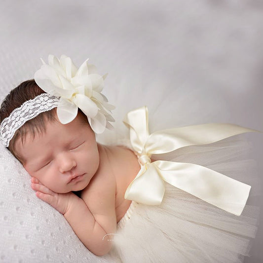 Photograph Of Newborn's Poncho Skirt Tutu