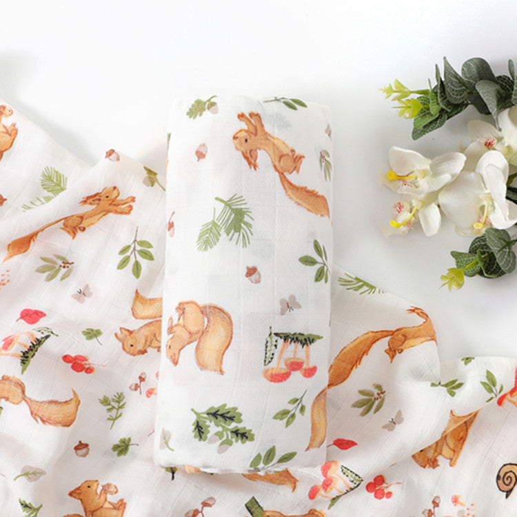 Newborn Swaddling Gauze Blanket Quilt