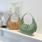 Women Trendy Shoulder Bag Fashion Underarm Half Moon Bag Ladies