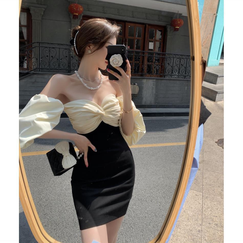 Off-shoulder Tube Top Dress Socialite Elegant High-grade Hip Skirt Women's Summer 2022 New Skirt