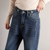 Spring And Summer Elastic Waist Is Thin And Loose Wide-legged