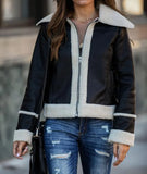 New Casual PU Leather Coat For Women