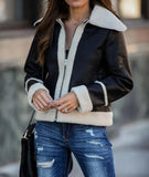 New Casual PU Leather Coat For Women